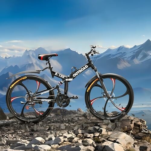 Outroad 26 Inch Folding Mountain Bike